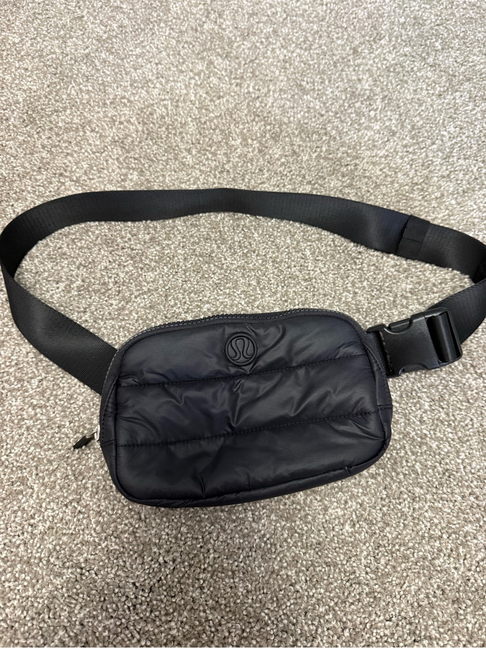 lululemon athletica Black Puff Belt Bag